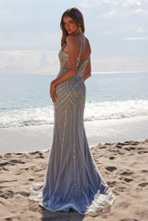 Nox Anabel R1715 prom gown in silver